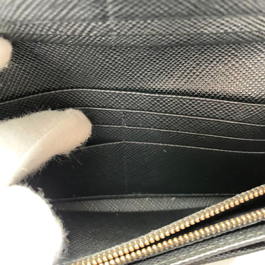 PRADA プラダ サフィアーノ 長財布 フラップ　2つ折り　極美品0119-①