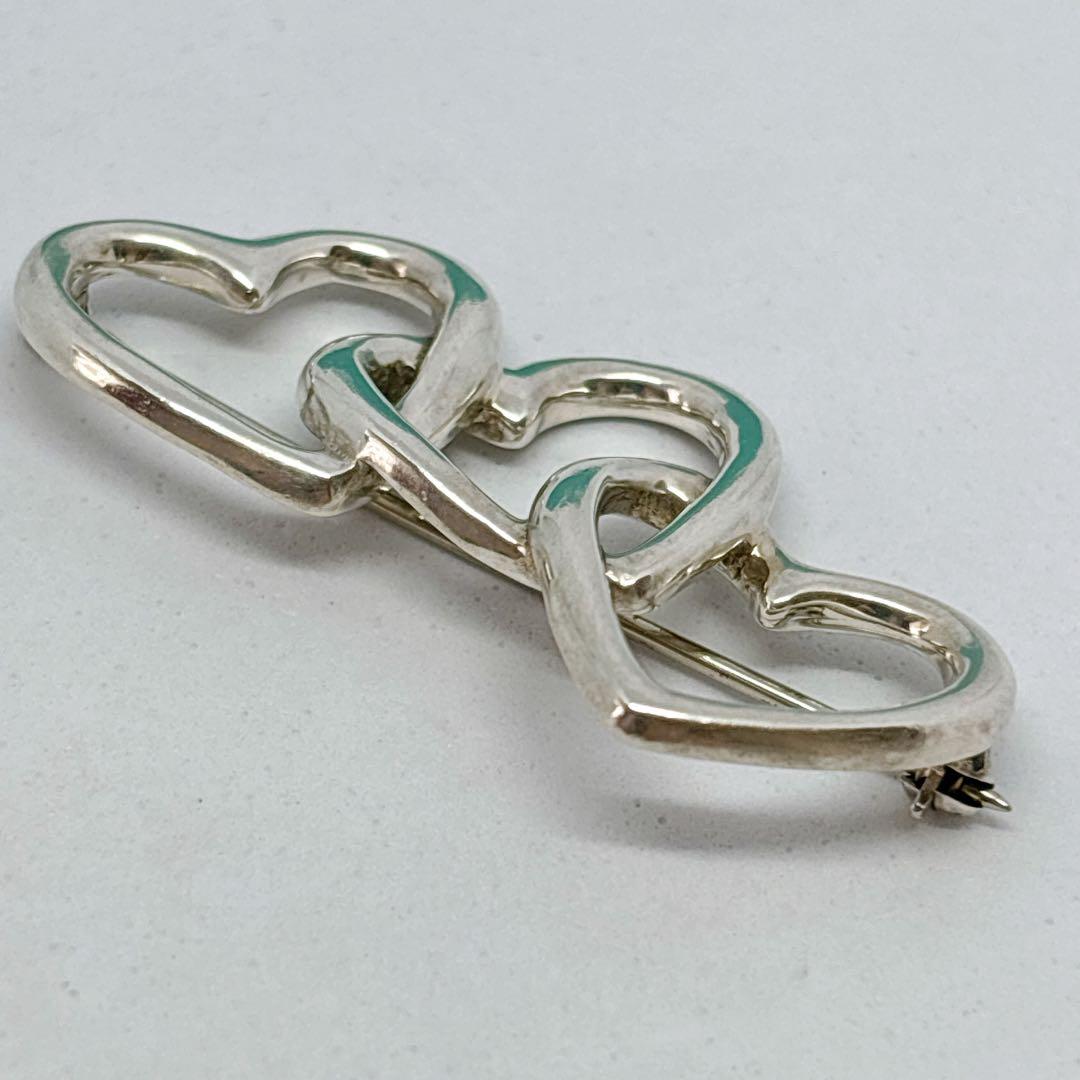 Tiffany&Co. ティファニー トリプルハートブローチ 箱付