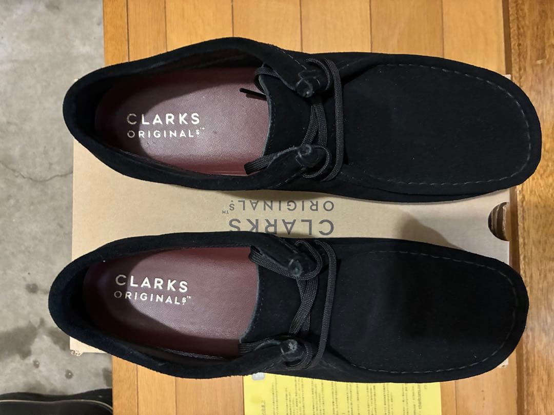 CLARKS Wallabee GTX ブラック 43