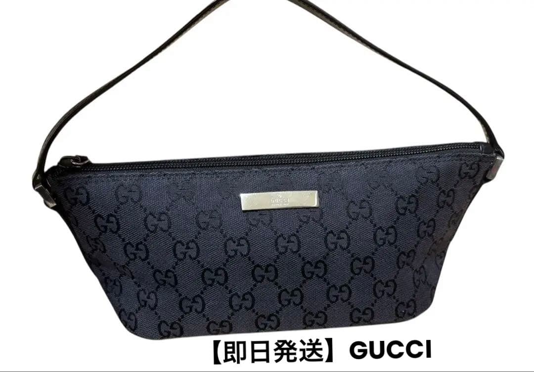 ハンドバッグ美品 GUCCI グッチGGキャンバス アクセサリーポーチ 2123