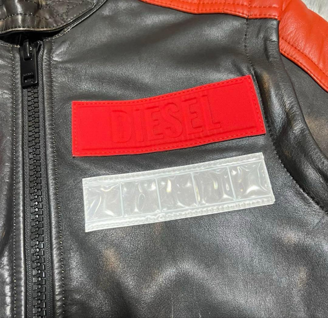 【美品】DIESEL 本革 2way マルチ〈定価137,500円〉