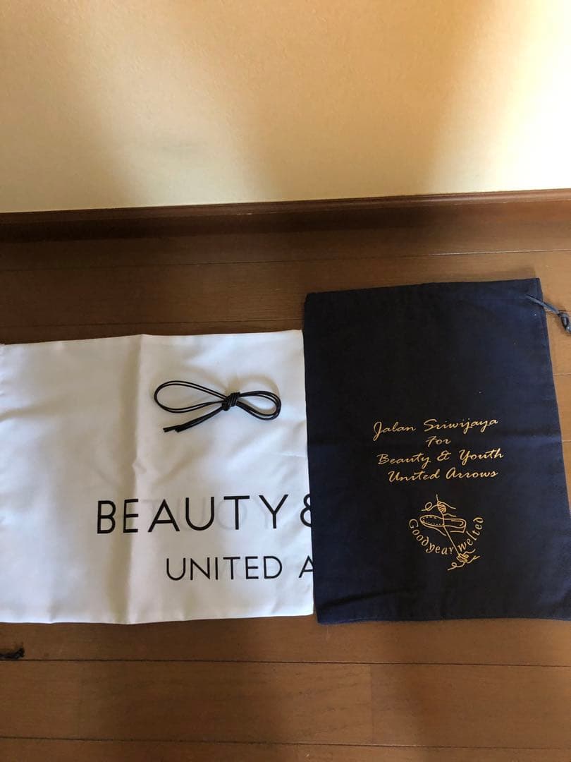 BEAUTY&YOUTH ブラックレザーシューズ US8