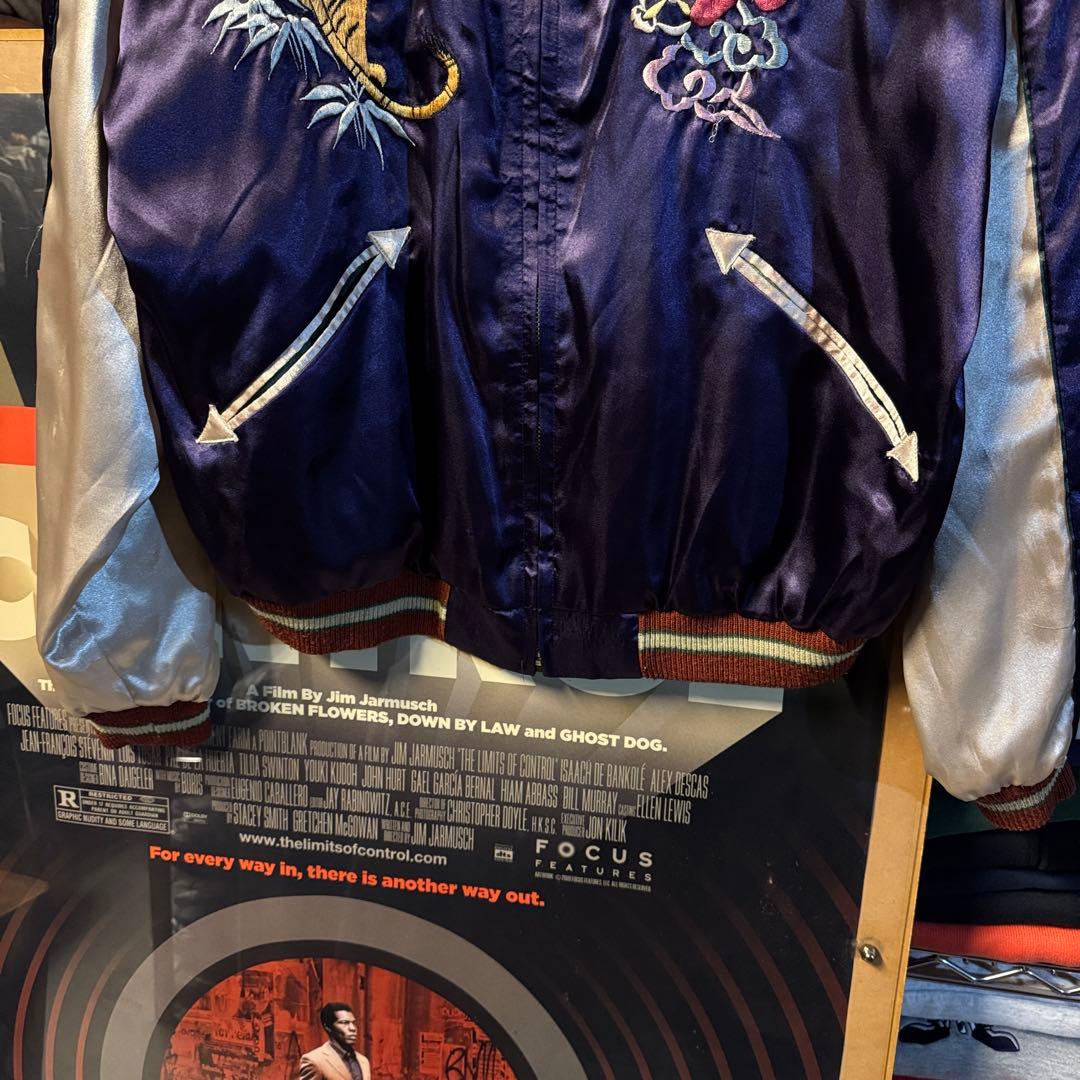 美品 豪華刺繍 小泉進次郎 テーラー東洋 スカジャン 横須賀ジャンパー 希少 L