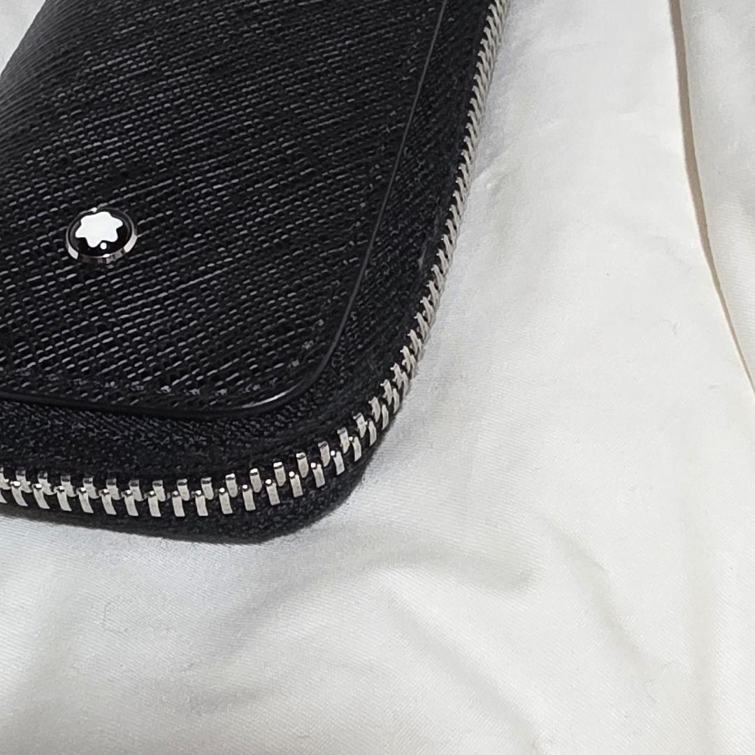 ✨モンブラン公式✨ 1本差しレザーペンケース　黒