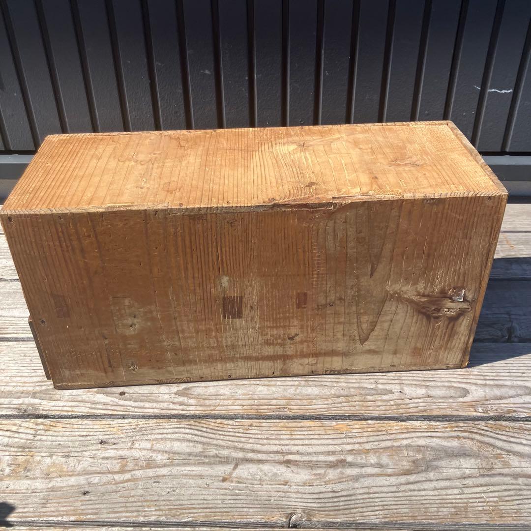 昭和レトロ アンティーク 古家具 道具箱 木製チェスト 2段 ミニ箪笥 タンス