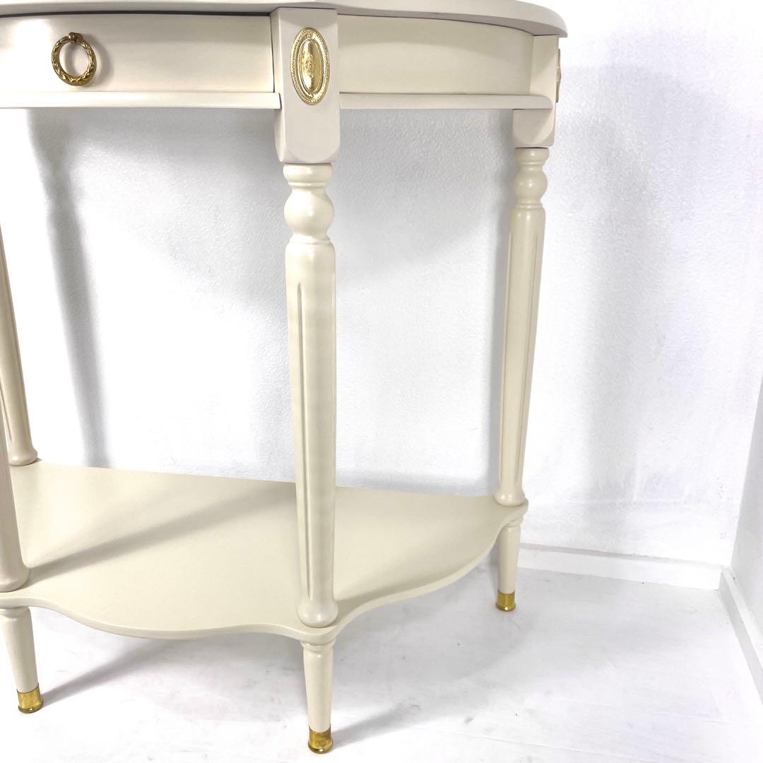 コンソールテーブル　サイドテーブル　インテリア　花台　アンティーク　　ロココ調