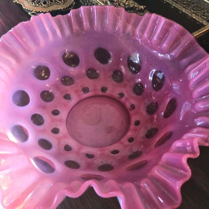 スペシャル品！40's～BIGアメリカアンティークフェントンガラスFenton