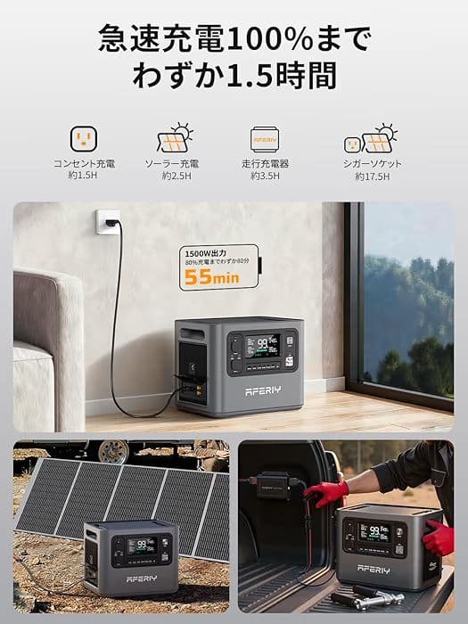 AFERIY ポータブル電源 P280　2048Wh