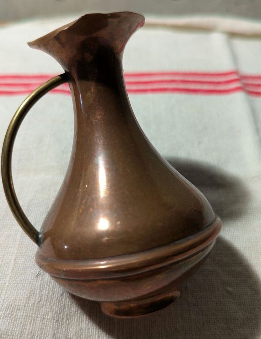 フランスアンティーク　ディネット 銅製ままごと ミニチュアキッチン道具 4個