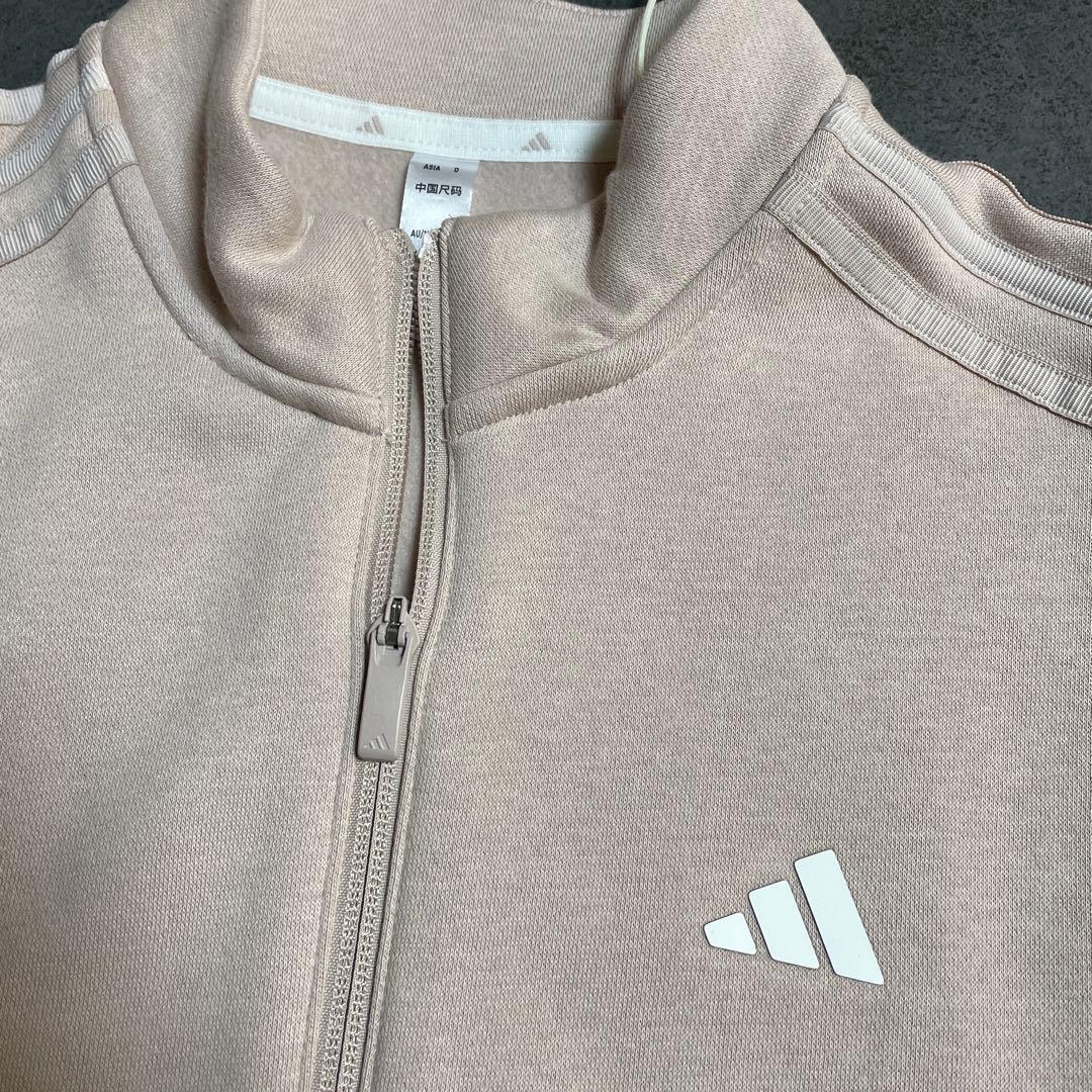 アディダスゴルフ　長袖トレーナー&スカート裏起毛セットアップ　スリーストライプス
