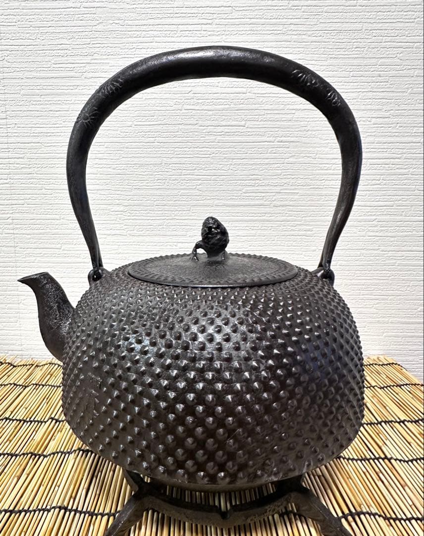 未使用品、栞付　南部成龍堂鋳造所　伝統工芸士 及川 光正(齋峰)３０型　売約済み