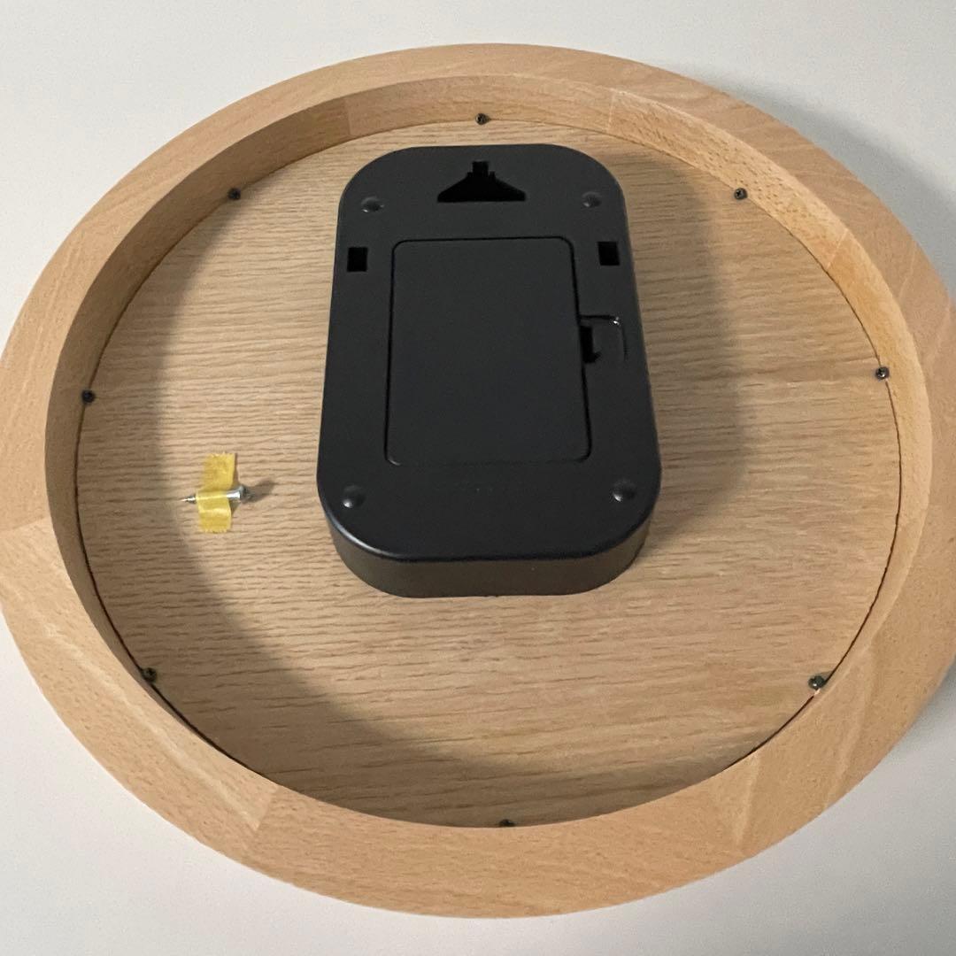 【未使用】KATOMOKU カトモク 電波時計 ウォールナット km-73RC