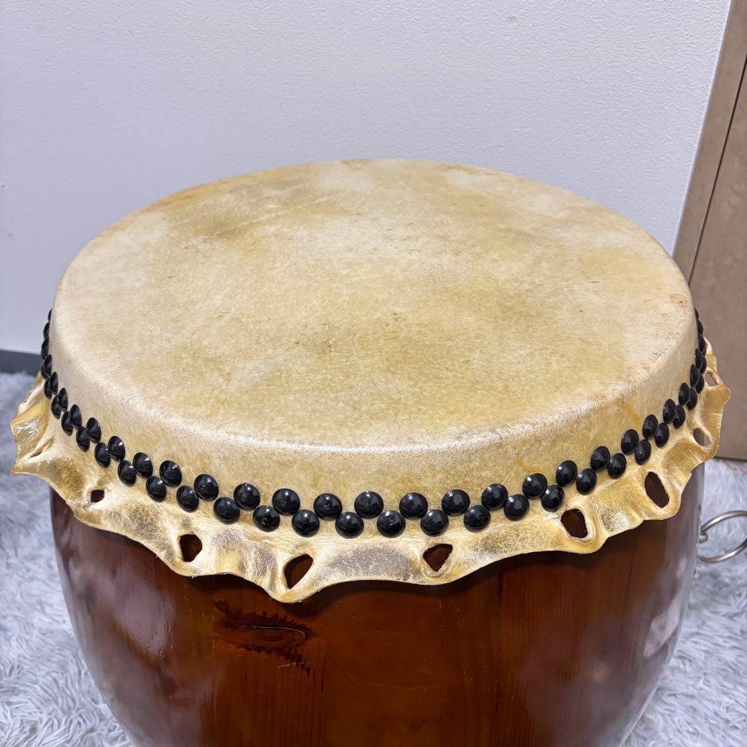 和太鼓 一尺四寸 バチ付き 耳付き