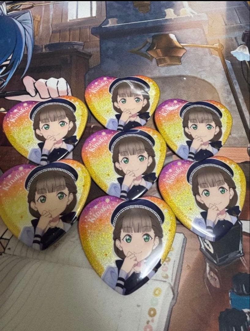 Liella! ハート缶バッジ 桜小路きな子