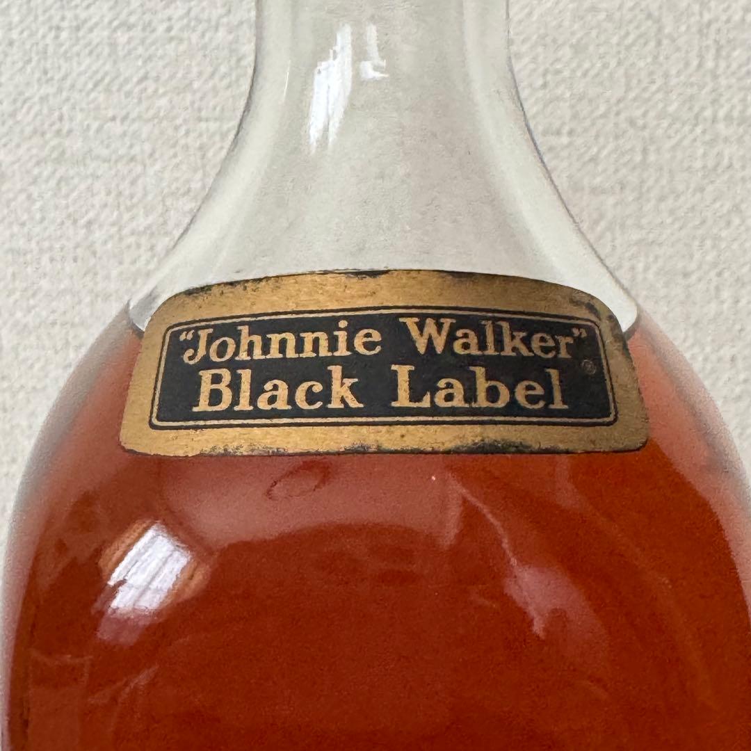 古酒1970年代【1000ml 】ジョニーウォーカーBLACK LABEL白紋章