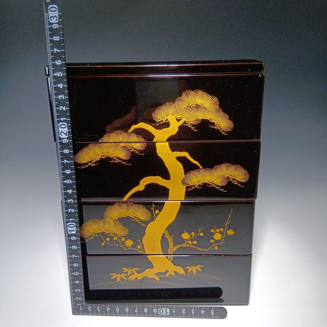 値下げ！輪島塗　松竹梅蒔絵小重箱　共箱