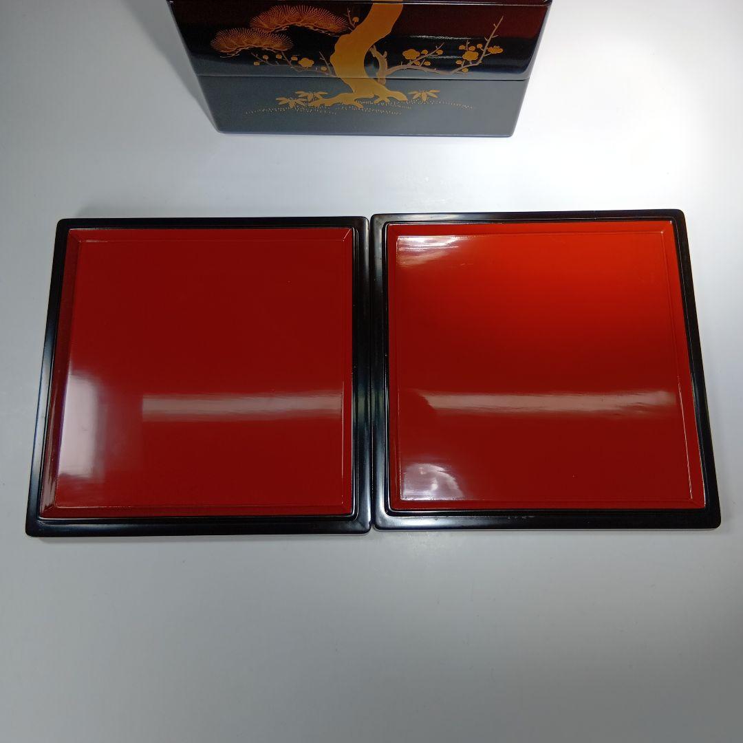 値下げ！輪島塗　松竹梅蒔絵小重箱　共箱