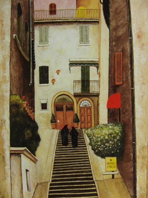 荒木淳一　「二人の尼僧」、希少画集より、状態良好、新品高級額装付