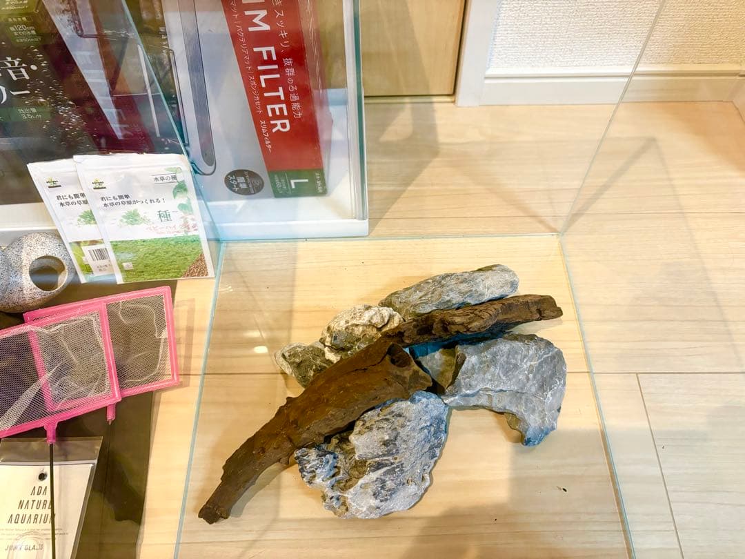 ADA 水槽 30cmキューブ キューブガーデン ライト セット GEX 龍王石