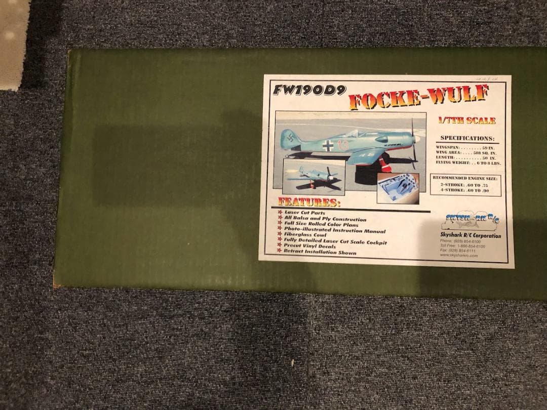Skyshark RC Focke-Wulf FW190D9 1/7スケール