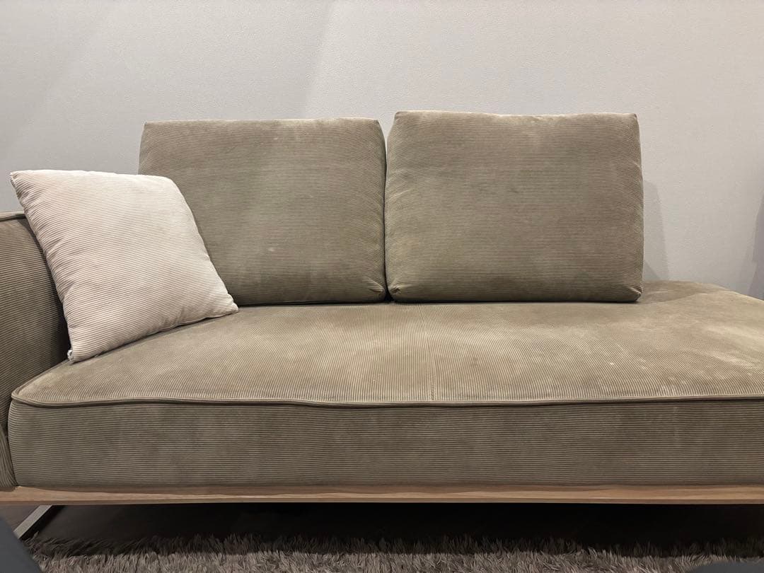 【裕介】ソファー ファブリック コーデュロイ 3人掛け