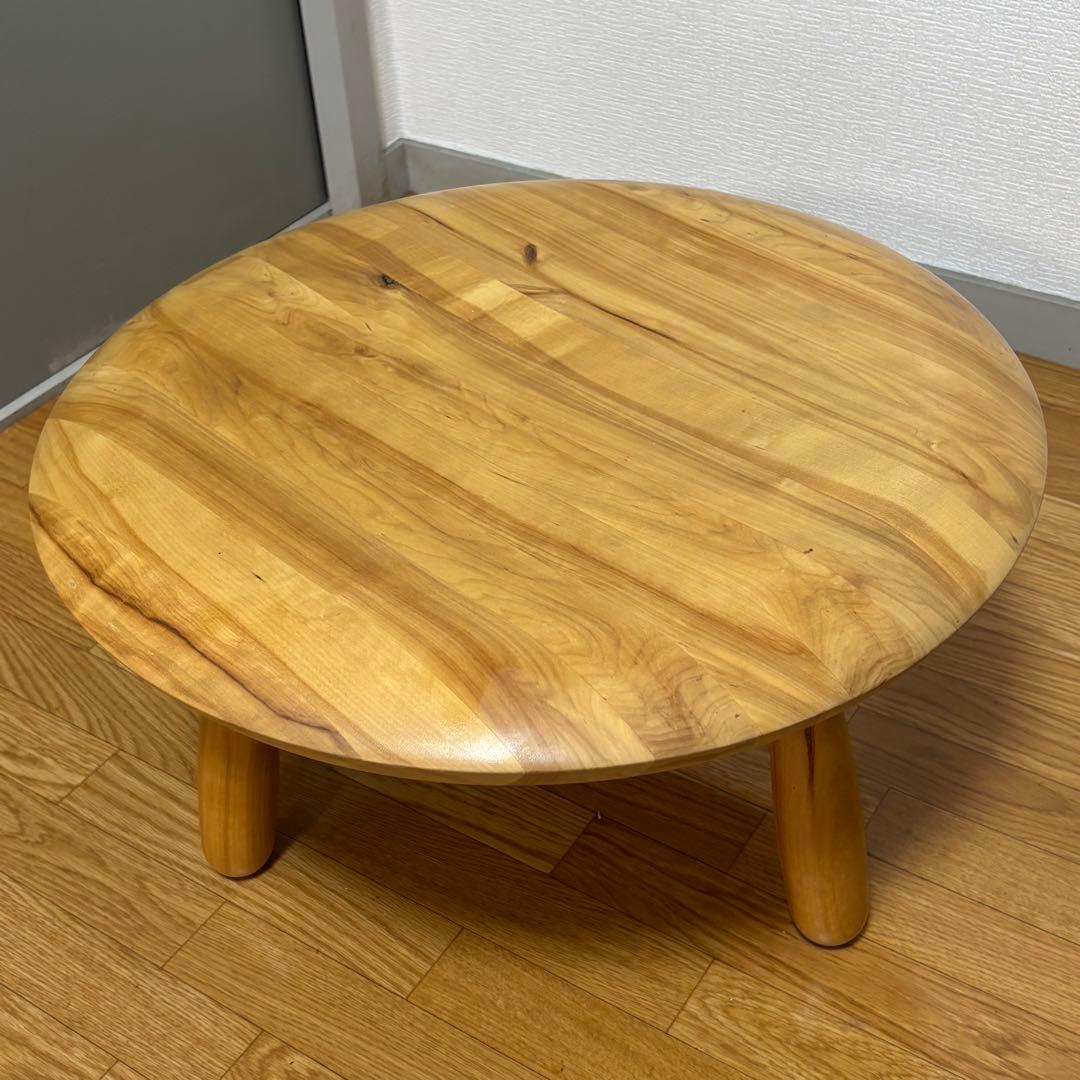 廃盤 IKEA PS KARLJOHAN ビンテージローテーブル バーチ無垢材