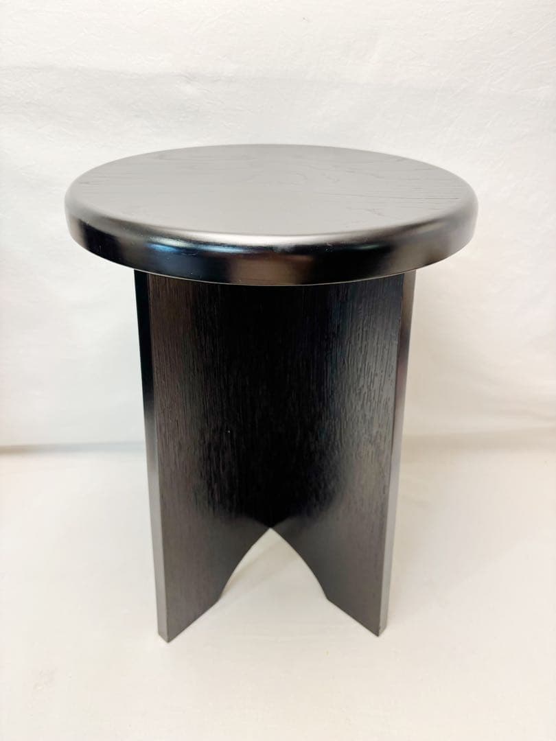 美品 茶道具 立礼用 掻き合せ塗り 円椅（椅子）組立式 玄々斎好写 2客裏千家