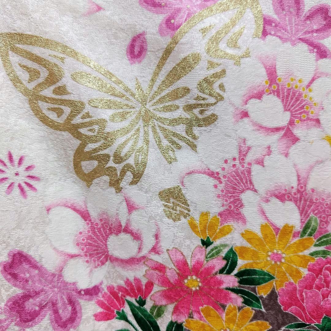 振袖フルセット(8点)・成人式・金彩加工・くすみ・ピンク・正絹・逸品