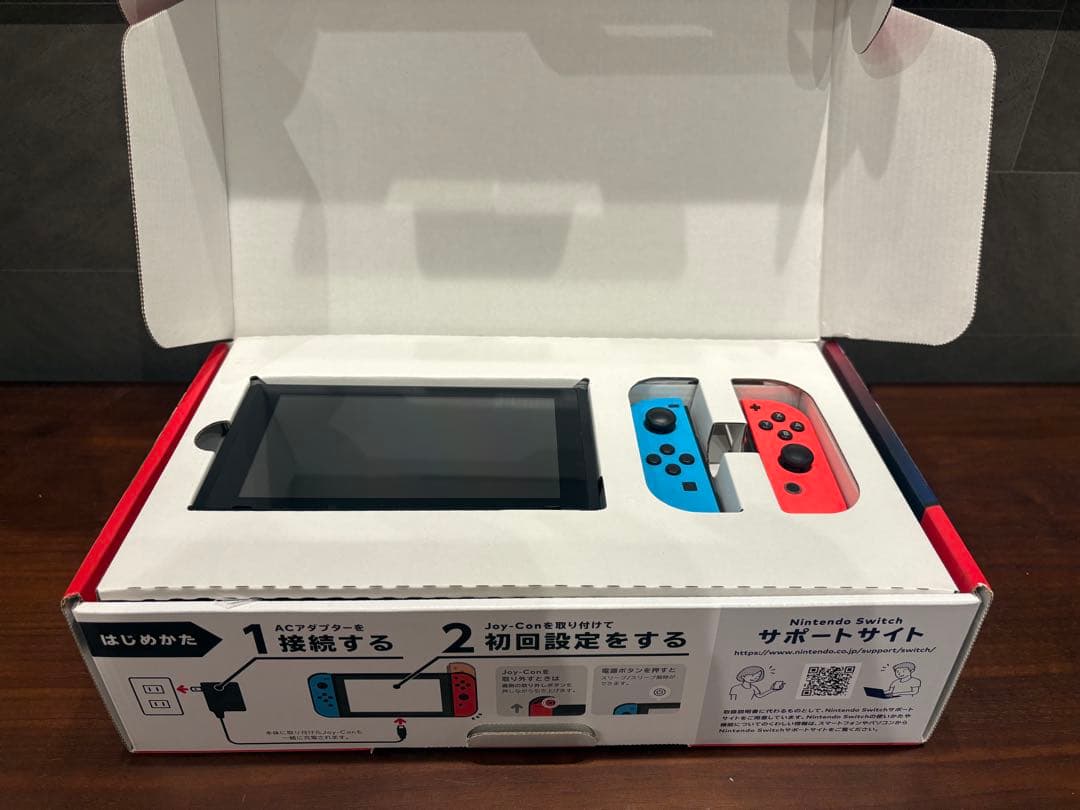 Nintendo Switch 本体(箱+付属品)ネオンブルー/ネオンレッド