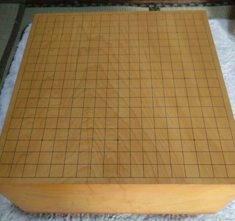 値下げ【囲碁】国産本榧　囲碁盤6.2寸　足つき