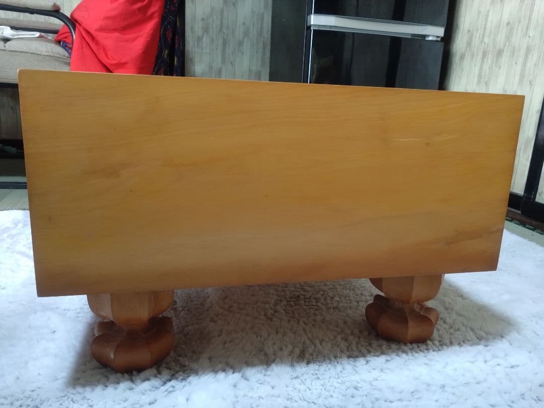 値下げ【囲碁】国産本榧　囲碁盤6.2寸　足つき