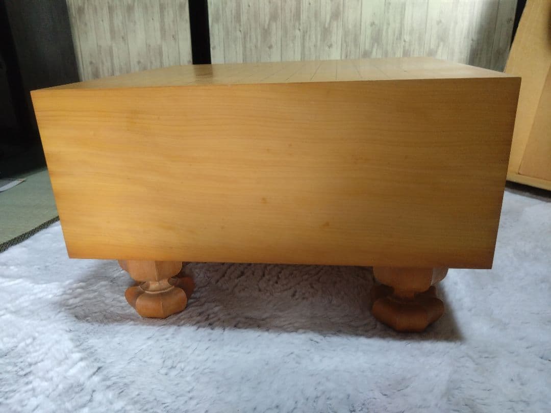 値下げ【囲碁】国産本榧　囲碁盤6.2寸　足つき