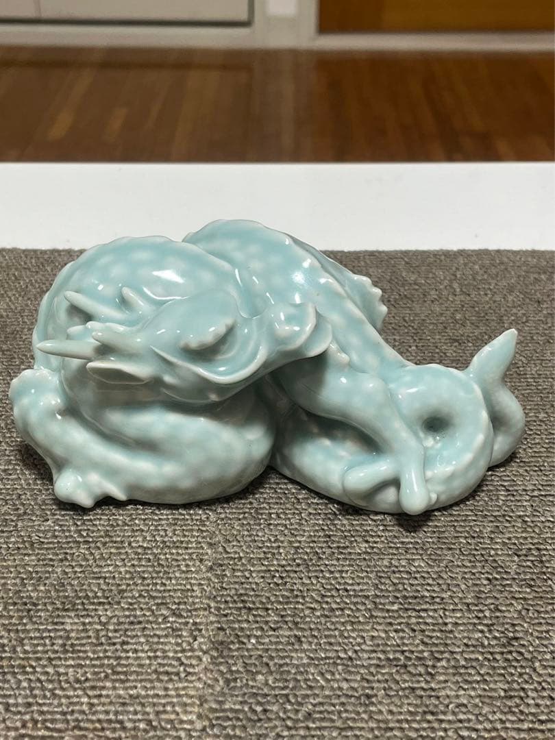 一枝庵 林 沐雨 作 亥 龍　陶器 置物　インテリア　伝統工芸