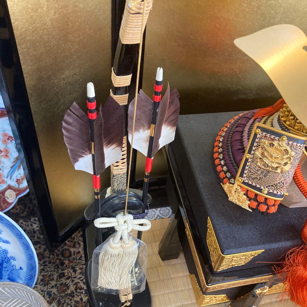 飾兜　純金鍍金銀形　雄山作　五月人形