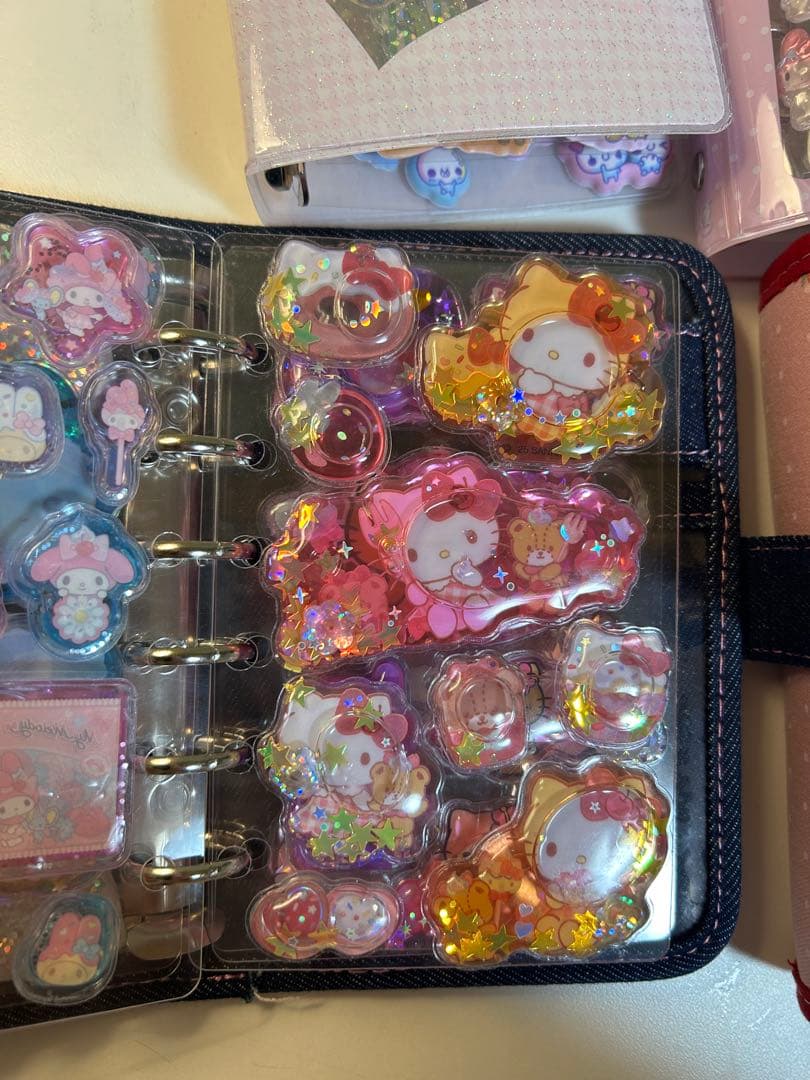 シール帳 完成系 ボンボンドロップシール ウォーターinシール おはじきシール