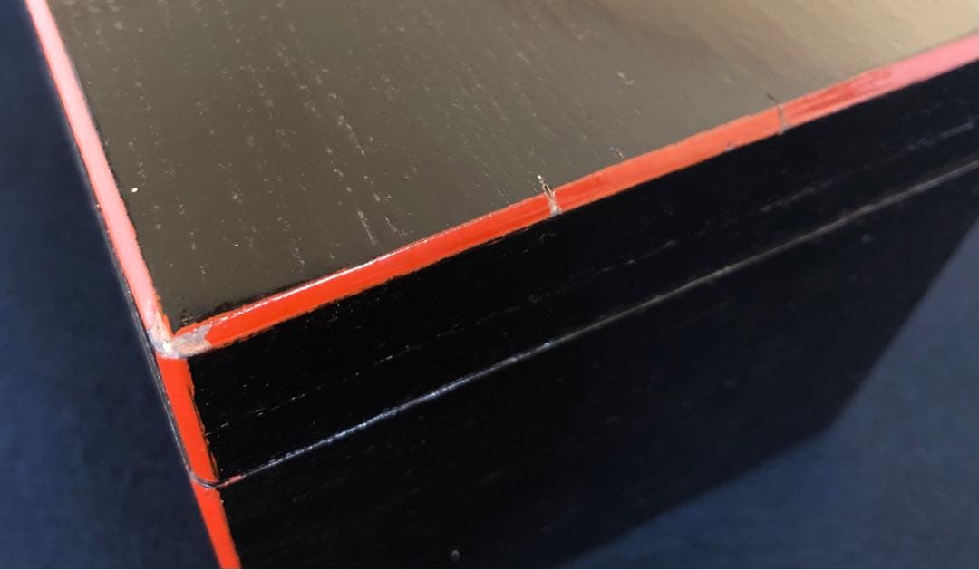 ‼️割引《R》茶道具 黒柿合せ塗 茶箱 お茶道具6点付　250731F3