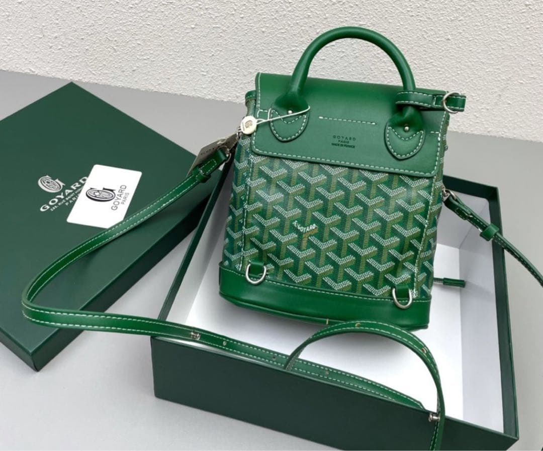 か*ん様 GOYARD ゴヤール ミニトートバッグ ショルダー付き グリーン