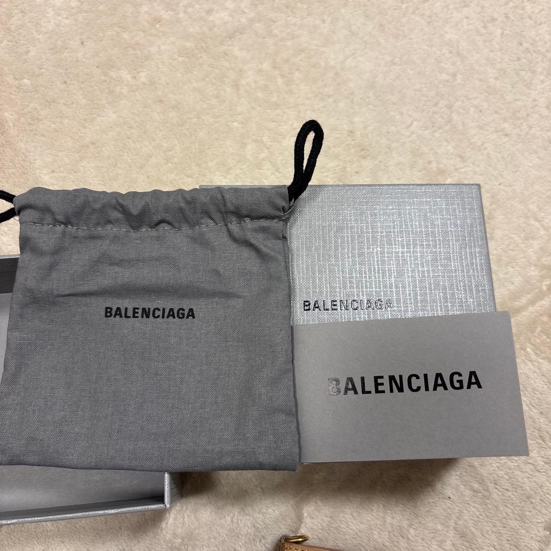 美品⭐️BALENCIAGA ショルダーウォレット　ミニ財布　三つ折り