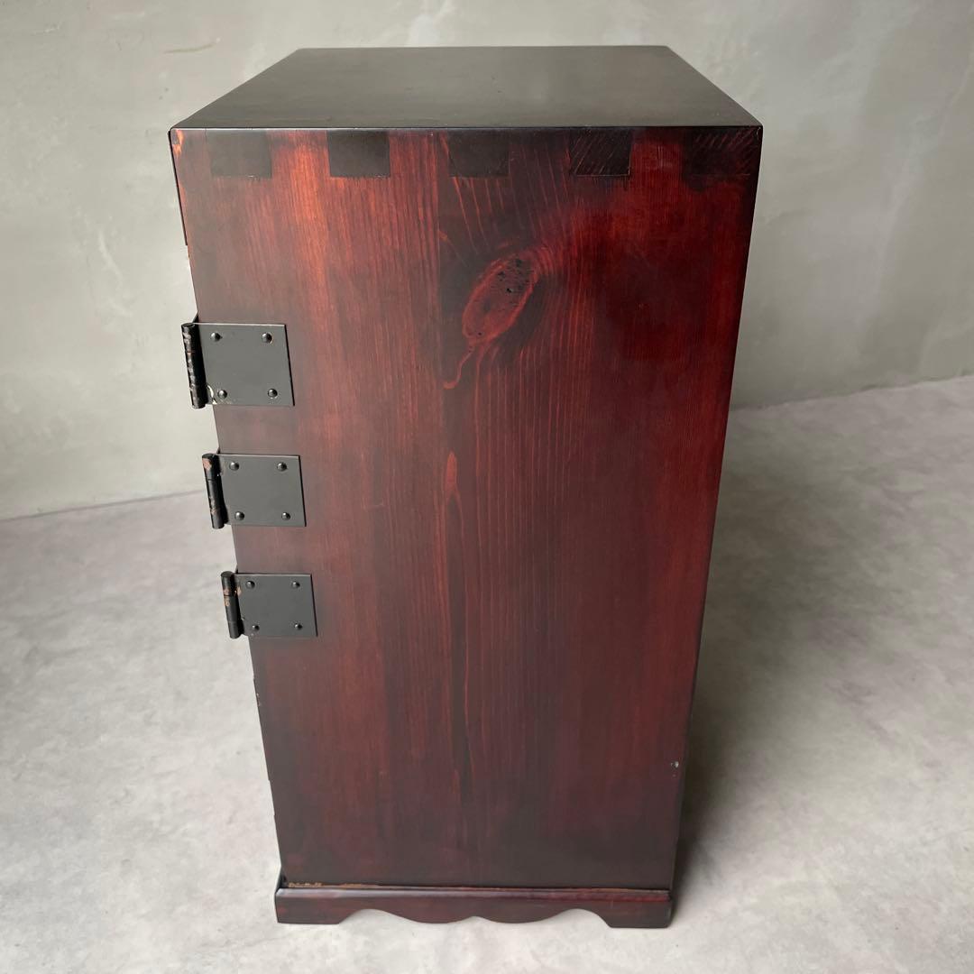 仙台箪笥　時代箪笥　和風家具　キャビネット　木製　レトロ　鍵つき