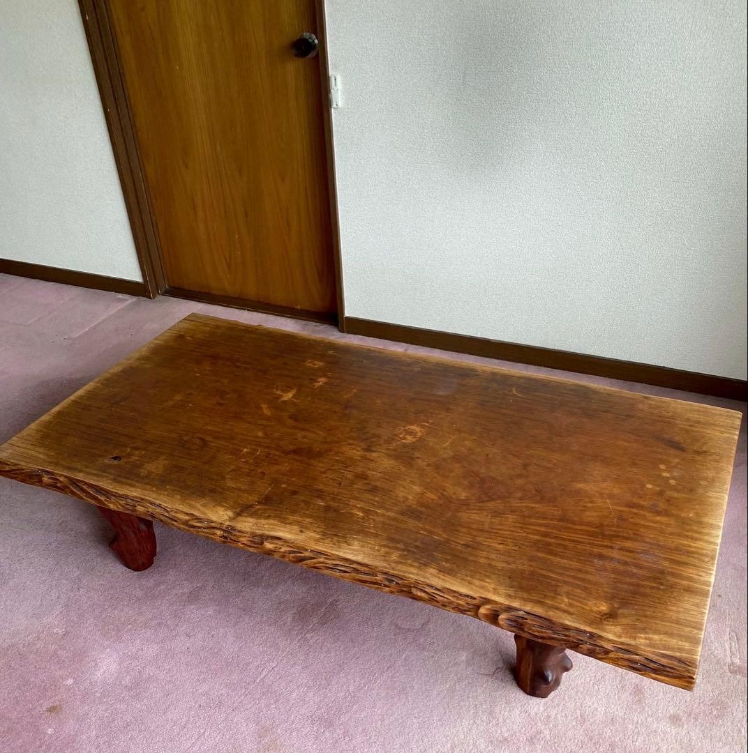 花梨無垢　一枚板　テーブル　　座卓