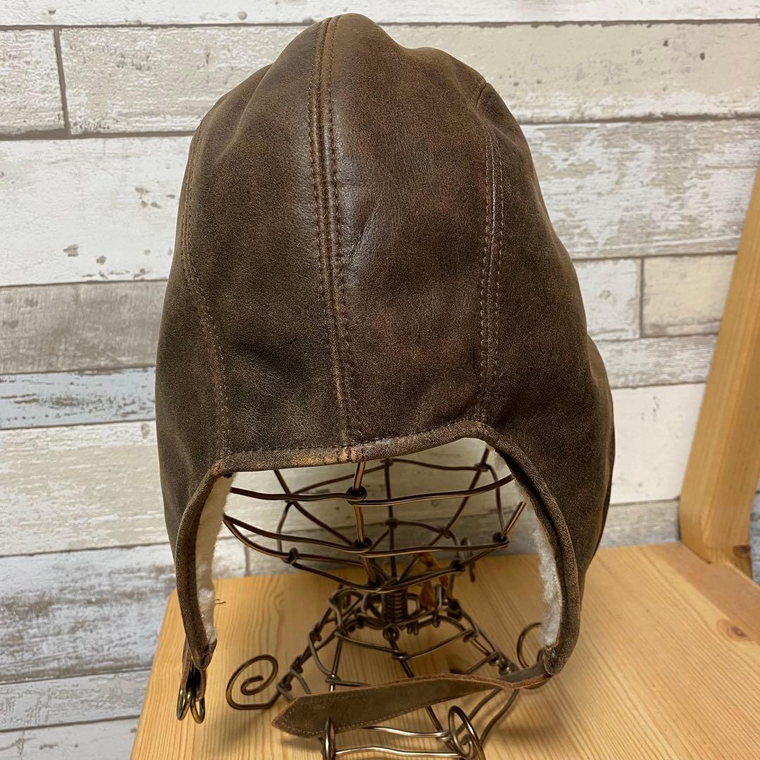 HENSCHEL パイロットキャップ sizeS/M アメリカ製 ムートン