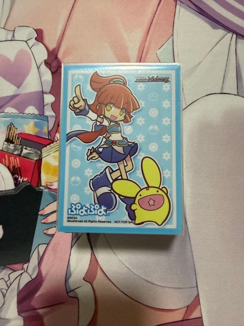 WS ぷよぷよ　あかぷよデッキ　スリーブ付き