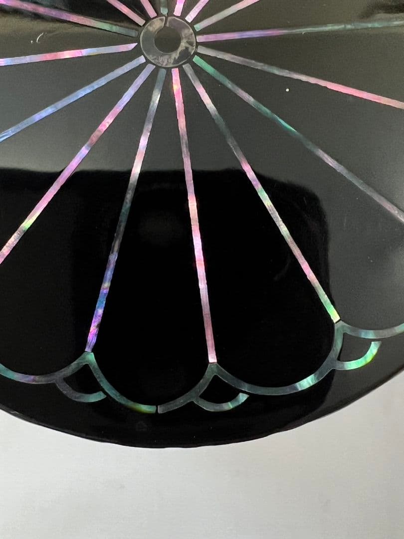 螺鈿細工菊中次(棗) 北島昭峰(昭夫) 茶道具