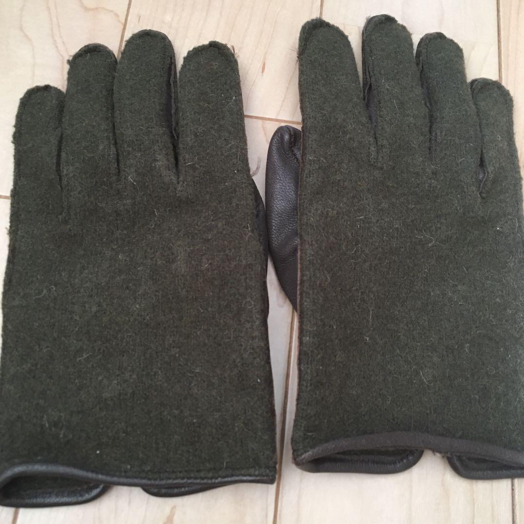 マルタン　マルジェラ　レザー×フェルト　メンズ手袋　マルジェラ初期