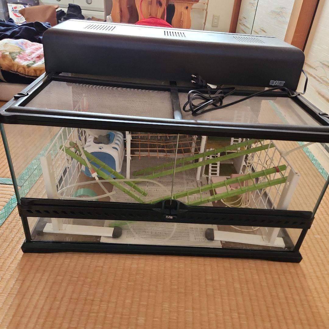 GLASS TERRARIUM ヒョウモントカゲモドキ・リクガメ用　爬虫類ゲージ