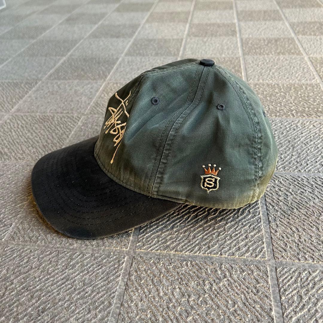 old stussy ツートンキャップ