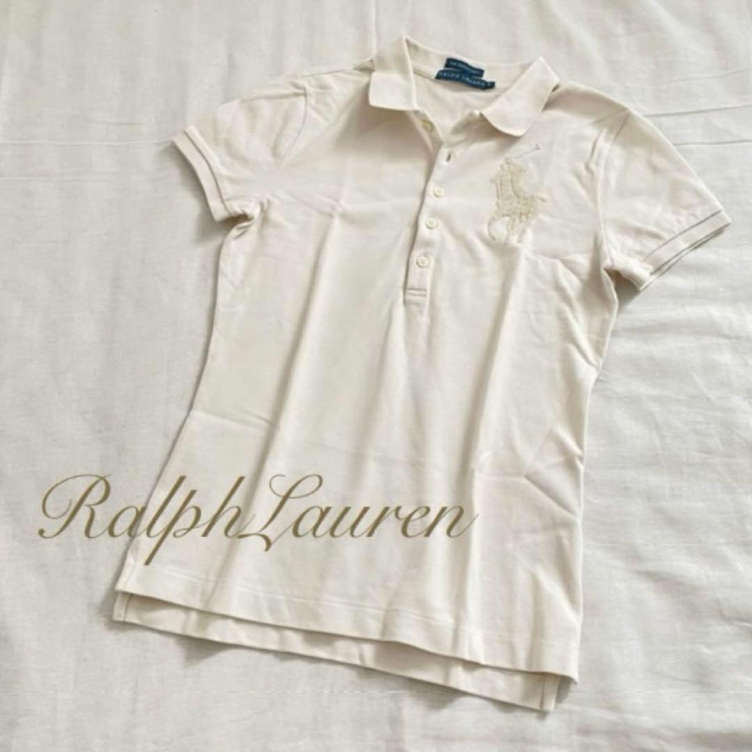 チップ　ポロラルフローレン　ビッグポニーポロシャツ　レディース