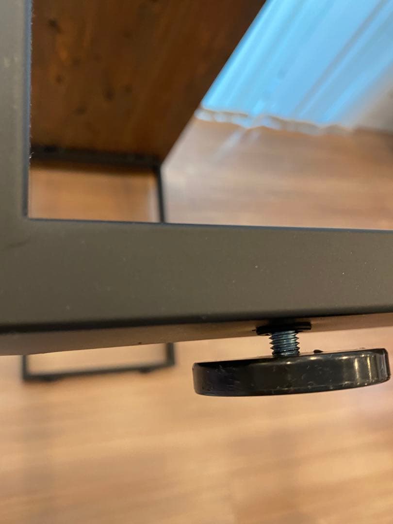 【新品★未使用】無垢材テーブル　学習机　デスク　長机　ウォールナット　アイアン