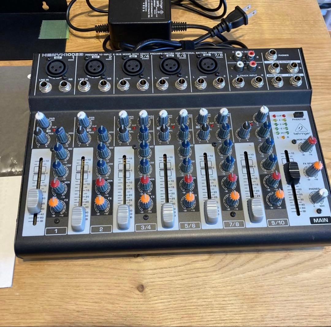 ベリンガー　コンパクトミキサー「XENYX 1002B」