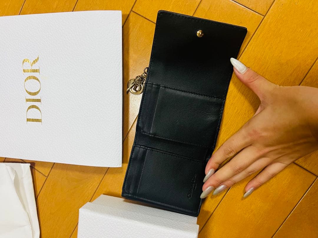 Dior ブラック キルティング 財布